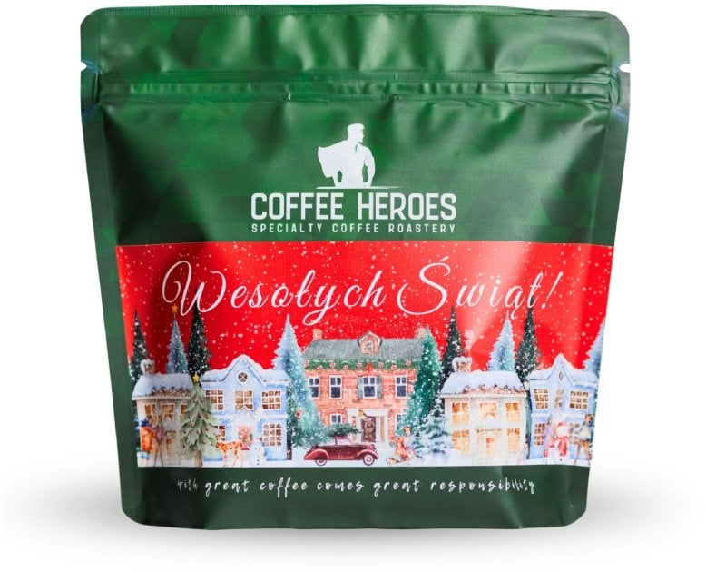Kawa ziarnista Coffee Heroes Świąteczna Brazylia Santos 250g