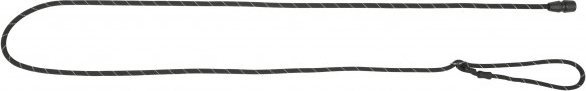 Kerbl KERBL Smycz sznurkowa GoLeyGo, z Adapterem,czarna, 12mm x 140-200cm,M,max.15kg