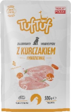 BULT TUF TUF Saszetka mielonki dla psa Kurczak z Marchewką 500g