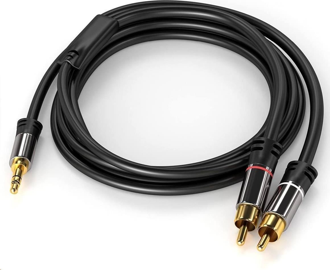 PremiumCord PREMIUMCORD kabel, Jack 3.5mm-2xCINCH M/M 1,5m