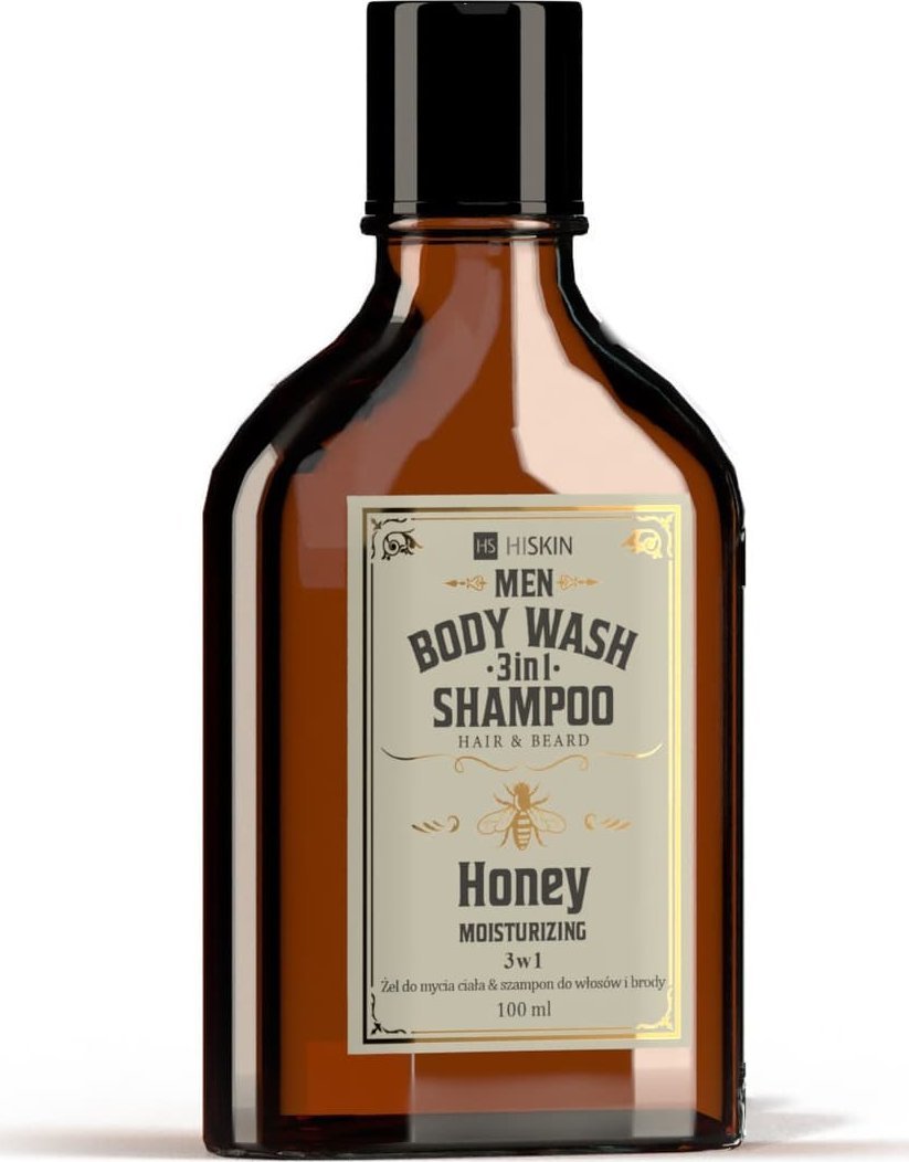 HiSkin HISKIN Men Whisky Żel do mycia ciała i szampon do włosów i brody 3w1 - Honey 100 ml (mini)