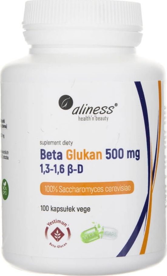Aliness Aliness Beta Glukan Yestimun 1,3-1,6 -D 500 mg - 100 kapsułek
