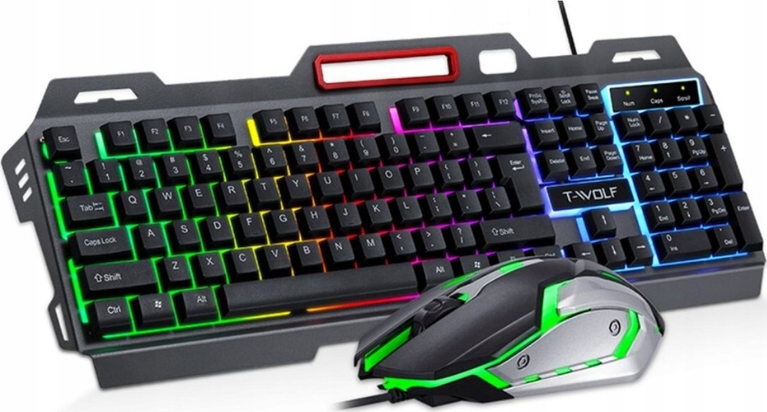 Klawiatura ExtraLink EXTRALINK GAMING SET TF600 2IN1 LED KEYBOARD+MOUSE
