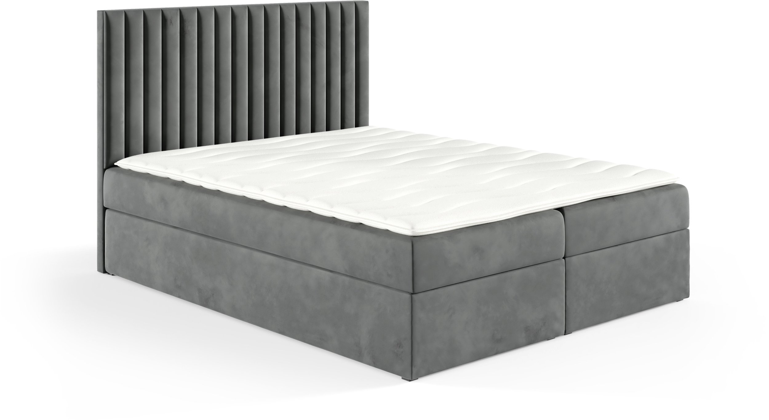 Łóżko kontynentalne Lilly Box 120x200 bez nóg riviera 91