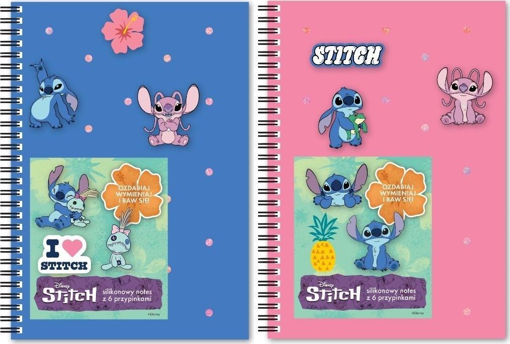 Notes na spirali A5/80K kratka Stitch mix