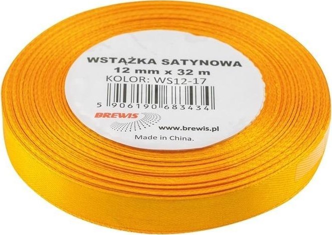 Wstążka satynowa żonkilowa 12mmx32m