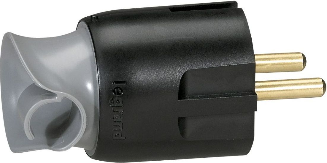 Legrand Wtyczka przenośna obrotowa 2P+Z 16A czarna - 50173