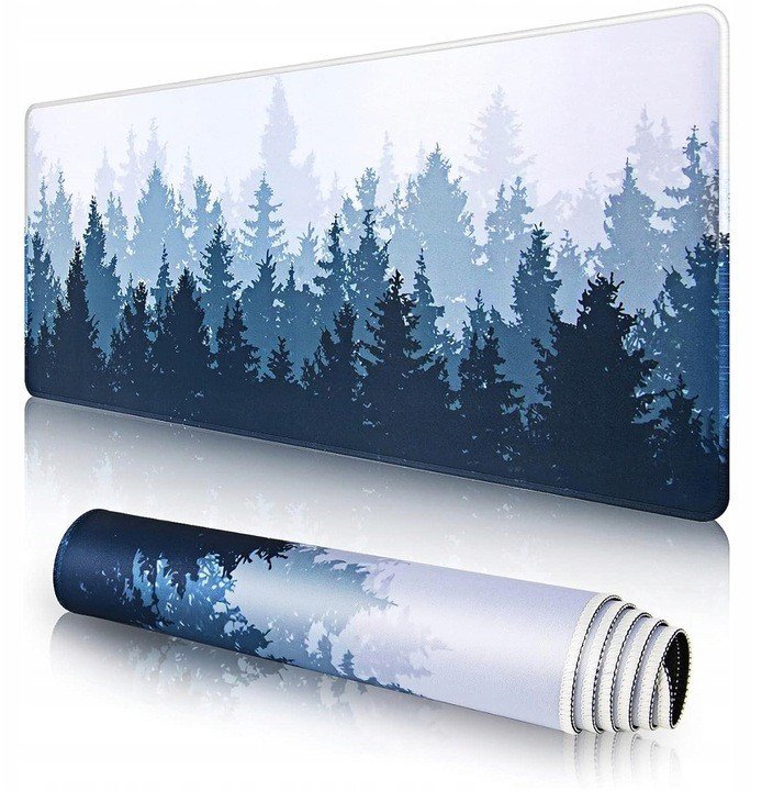 Podkładka pod mysz i klawiaturę na biurko antypoślizgowa 90x40cm Forest
