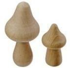 Grzybki drewniane 2szt