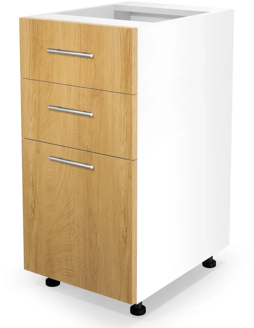 Szafka kuchenna stojąca 40 VENTO D3S-40/82 dąb miodowy HALMAR