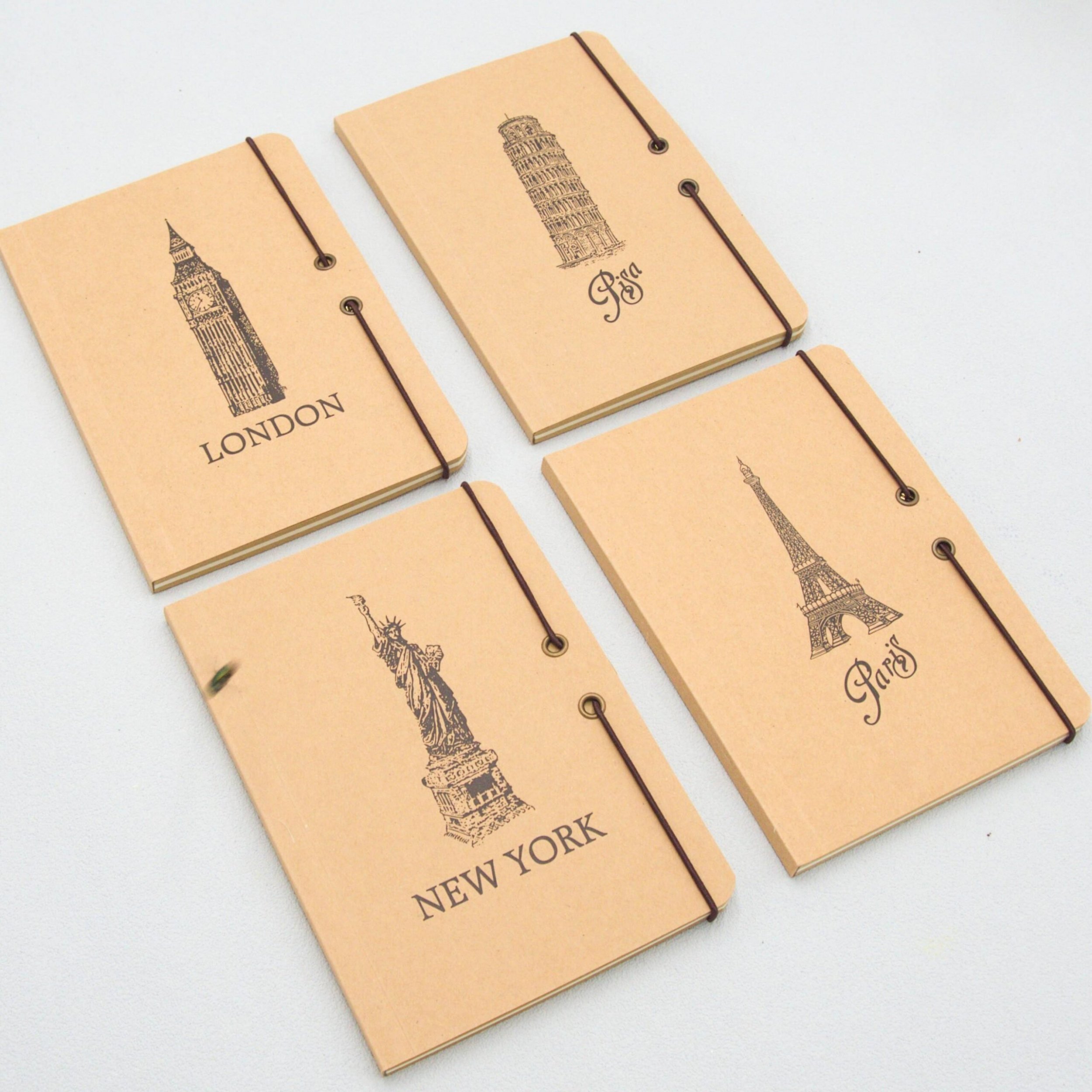 myHomelife Notes planner na gumkę London Pisa New York Paris