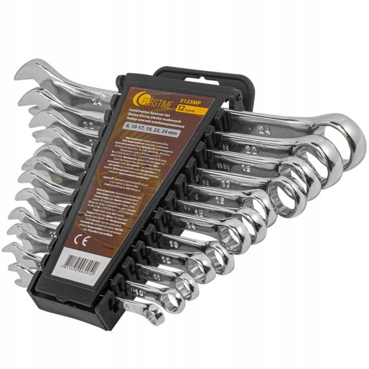 Zestaw kluczy płasko-oczkowych 12el. (6-22mm)