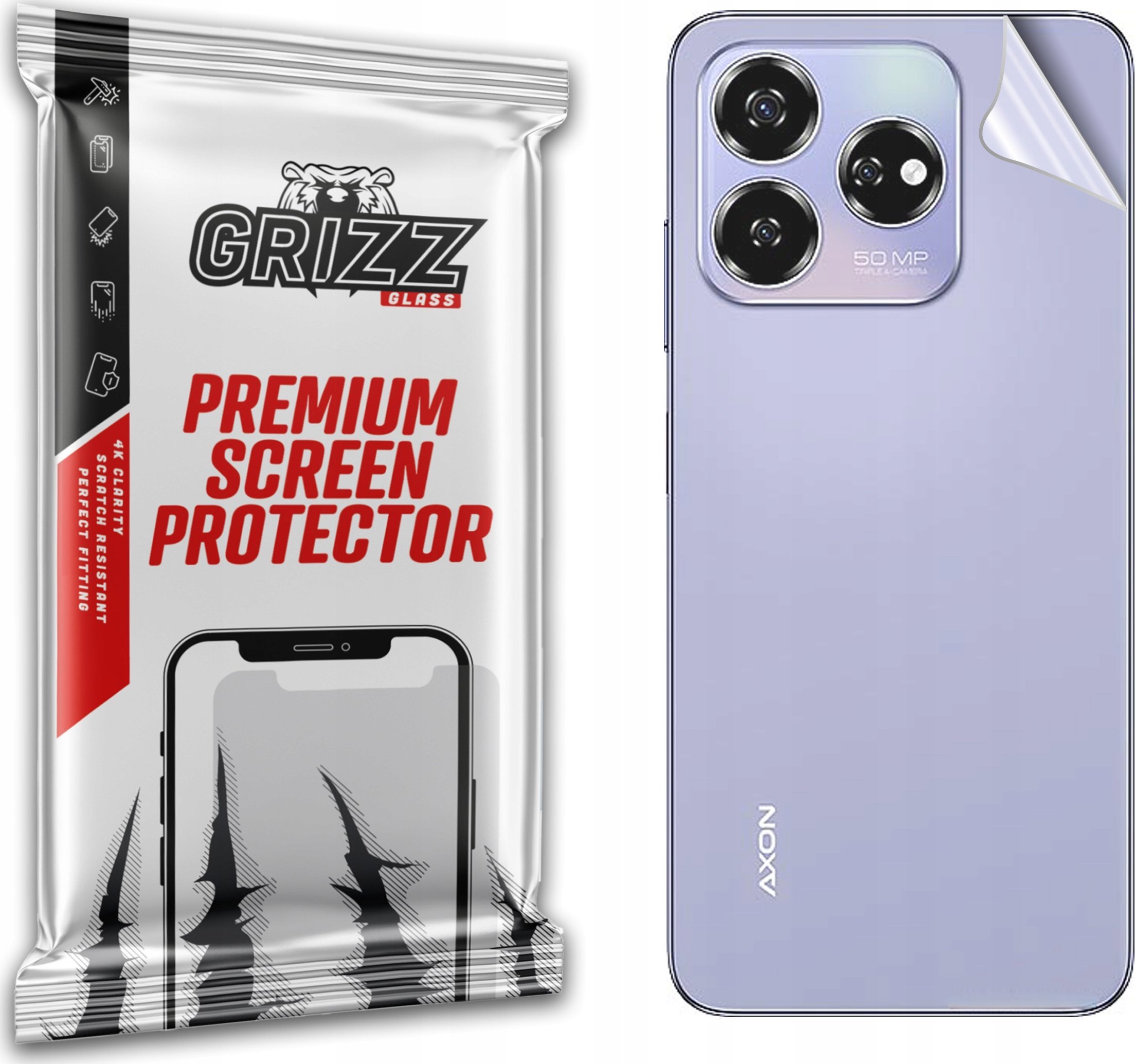 GrizzGlass Folia na tył GrizzGlass SatinSkin do ZTE Axon 60