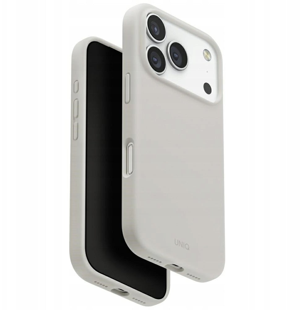 UNIQ Lino Case for iPhone 17 Pro Magclick Charging Light Gray