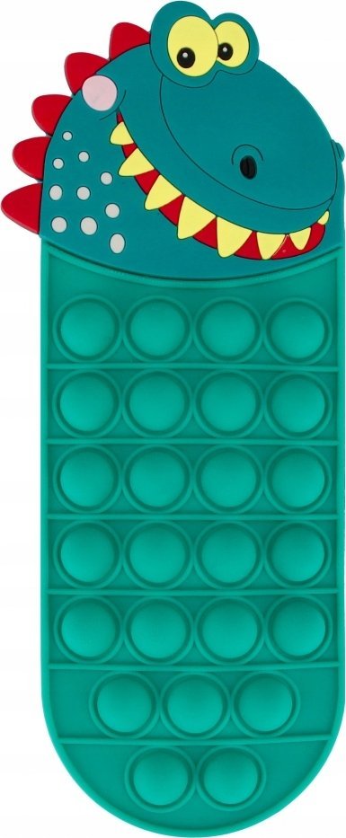 Piórnik Starpak PIORNIK SILIKON POP-IT 1ZAM DINO STK PB