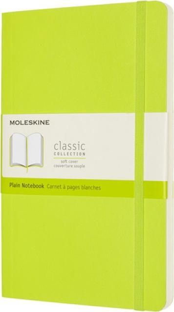 Moleskine Notes MOLESKINE Classic L (13x21 cm) gładki, miękka oprawa, lemon green, 240 stron, zielony