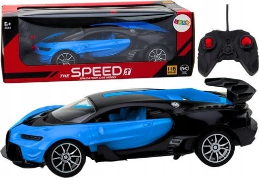 LeanToys Auto sportowe RC 1:16 niebieskie