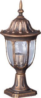 Lumes Czarno-złota niska lampa zewnętrzna - S321-Hadson