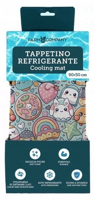 Farm Company Mata chłodząca żelowa dla psa Kawaii 90x50 cm