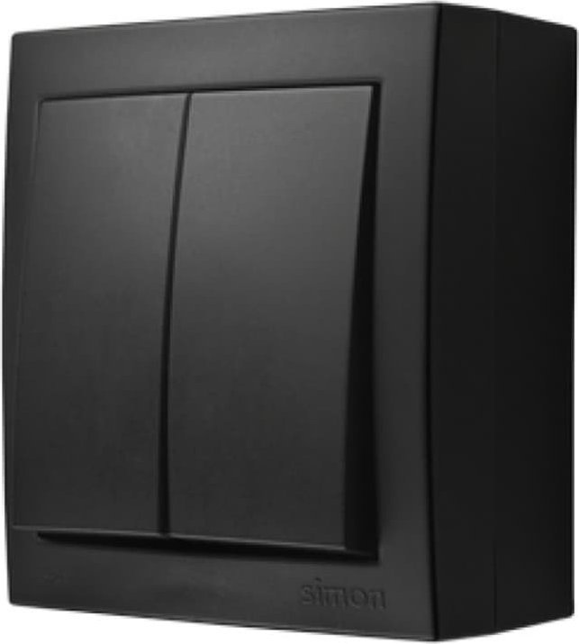 Kontakt-Simon Simon Aquaclick Łącznik świecznikowy, 10 AX, 250 V czarny ACW5/49