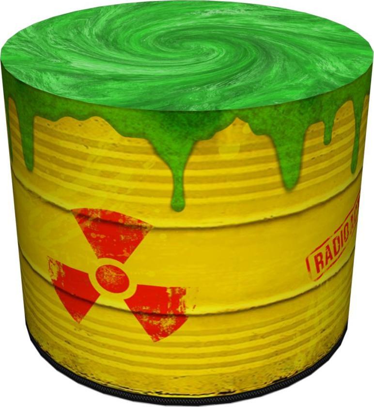 Bertoni-arco Okrągła pufa dekoracyjna - RADIOACTIVE