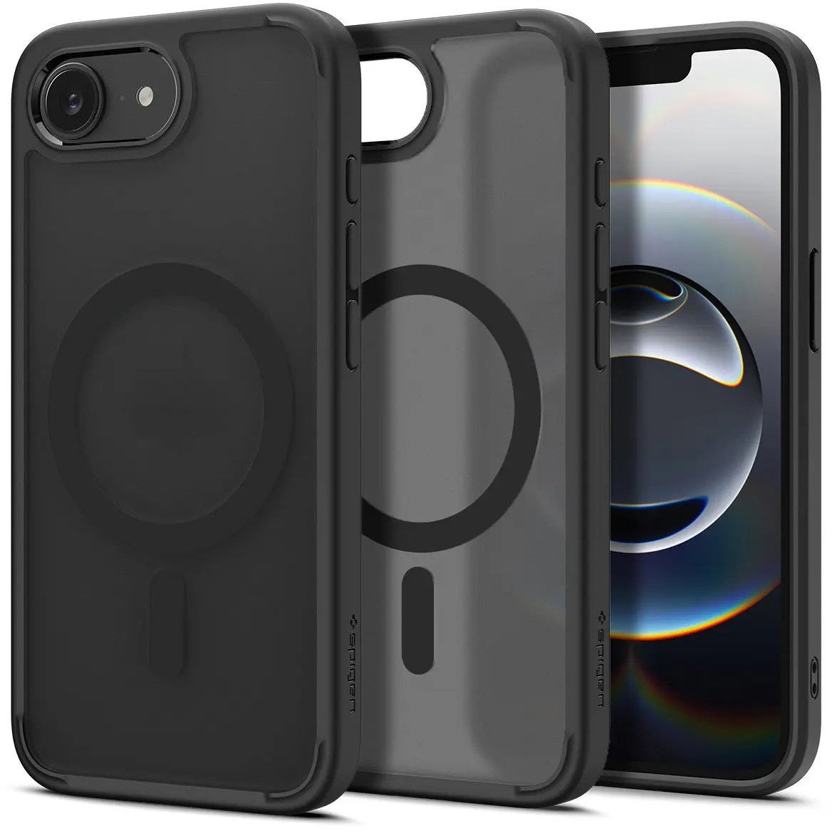 Spigen Crystal Hybrid MagSafe, frost black - iPhone 16e