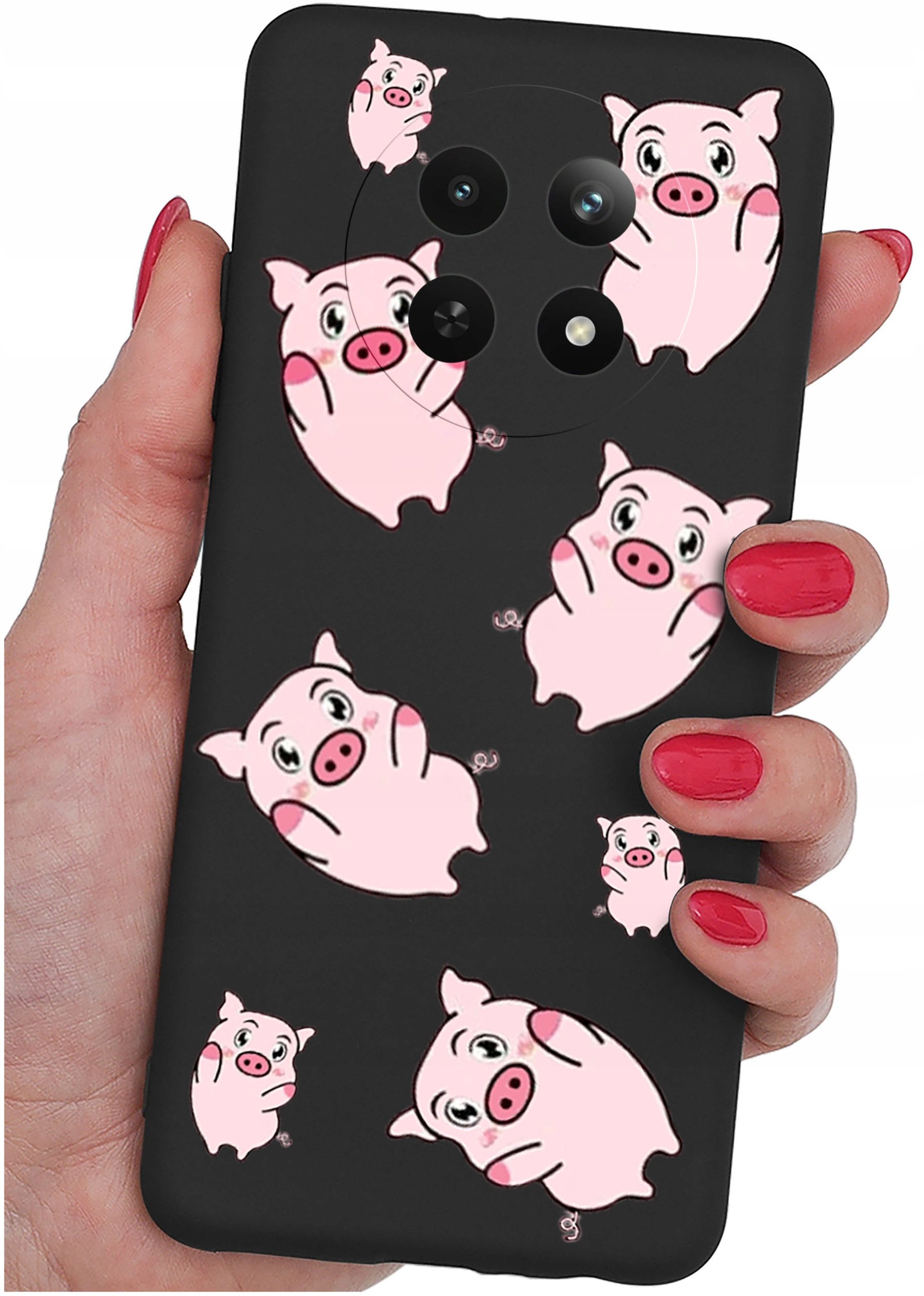 Etui do Realme 12 5G | 12x 5G WZORY |SILIKONOWE MATT CASE + SZKŁO 9H