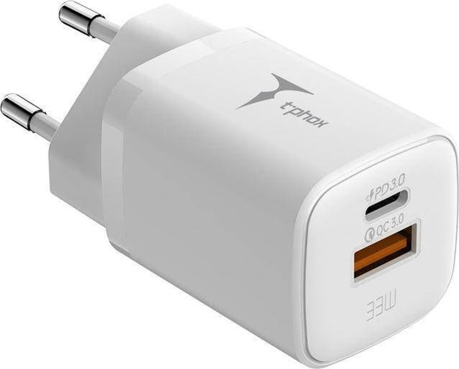 Ładowarka T-Phox ŁAD SIEC T-PHOX HANDY SERIES 33W T-PP08 USB/USB-C WHITE