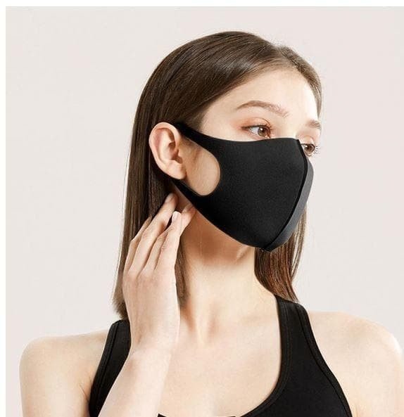 Mocco Textile two-layer reusable masks M size Black