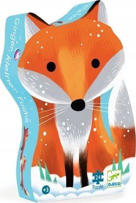 Djeco Djeco Siluetų dėlionė - Lapė Ginger (24 detalės)