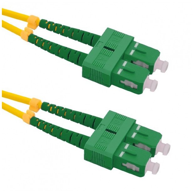 Qoltec Patchcord światłowodowy SC/APC-SC/APC | SM | 9/125 | G652D | 5m