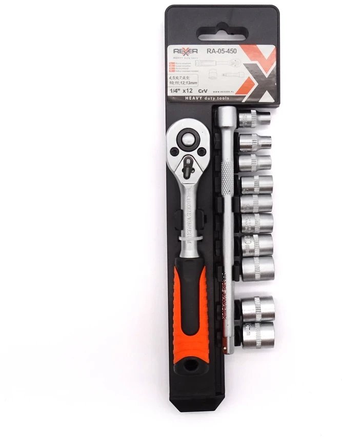 Klucze nasadowe Rexxer 12szt., RA-05-450