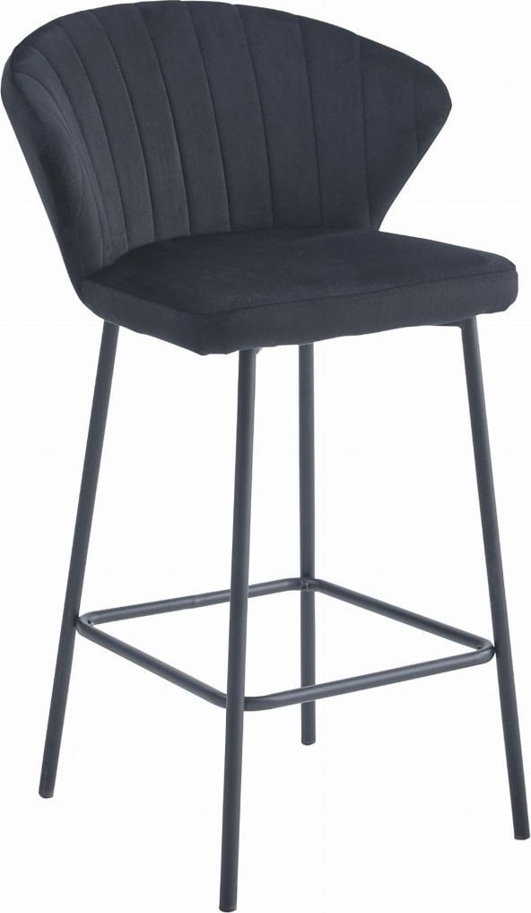 Leobert Hoker GATTA - czarny aksamit / nogi czarne x 1