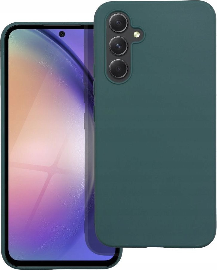 OEM Futerał MATT do SAMSUNG A15 5G / A15 4G ciemnozielony