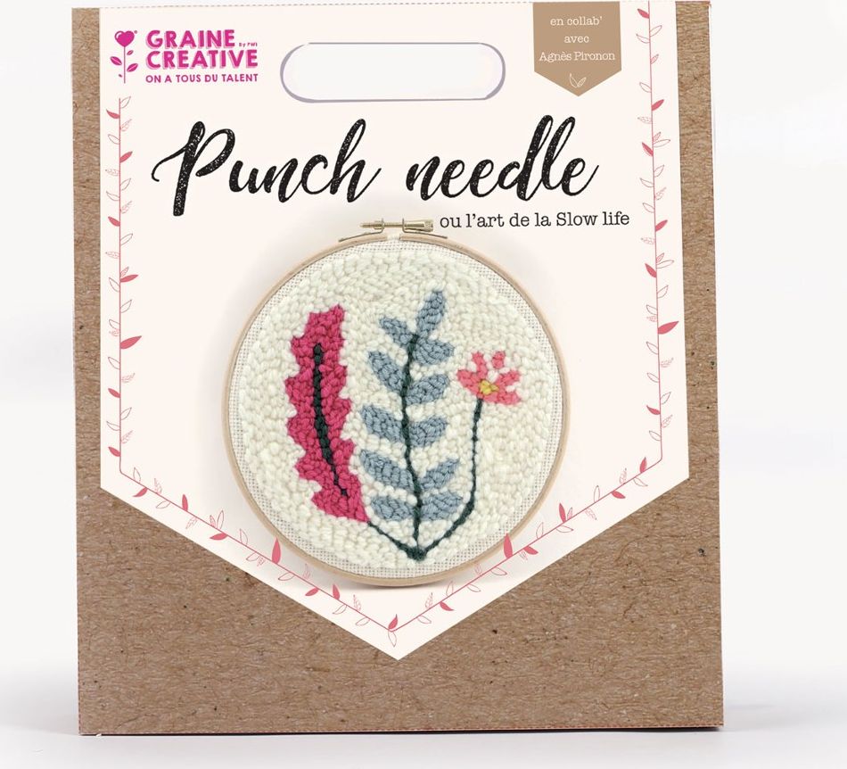 Graine Creative Zestaw Punch Needle Rośliny D: 20 cm