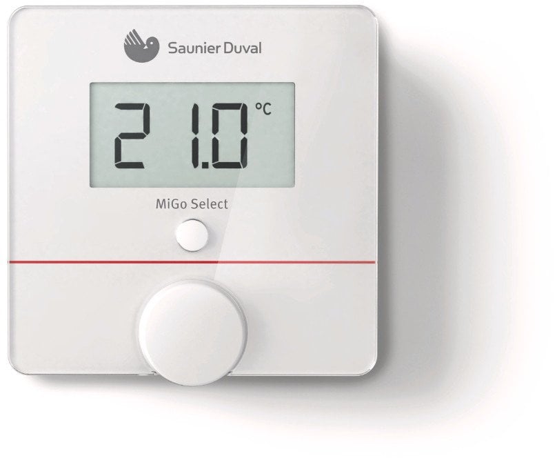 SRT 51f MiGo Select - Radiowy regulator pokojowy do współpracy z modułem SR 940f. Współpracuje z aplikacja MiGo Link App na urzadzenia mobilne.