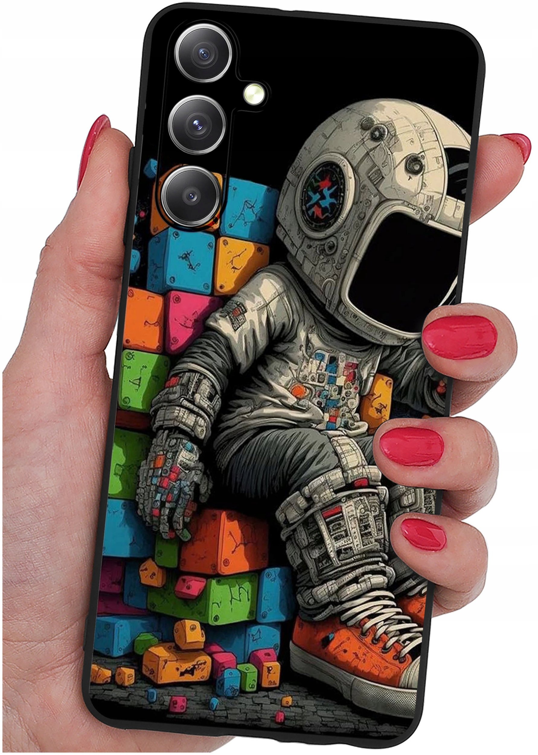 Etui do Samsung Galaxy M35 5G WZORY |SILIKONOWE MATT CASE + SZKŁO 9H