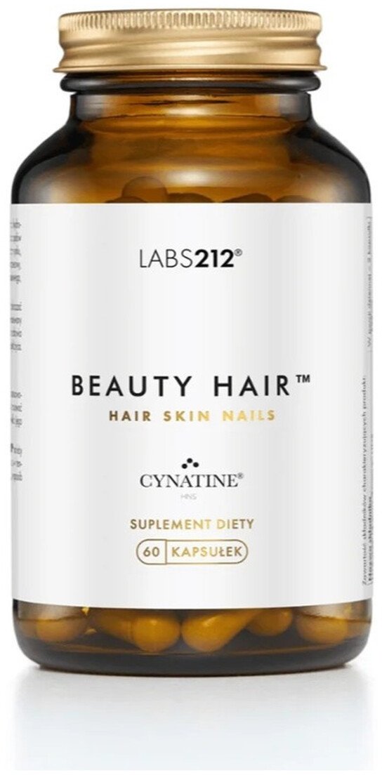 LABS212_Beauty Hair suplement diety wspierający skórę, włosy i paznokcie 60 kapusłek