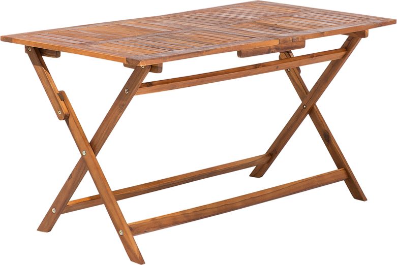 Beliani Stół ogrodowy drewniany 140x75cm CENTO (77022)