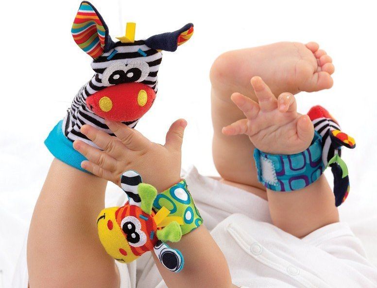 Playgro Grzechotka na nadgarstek i skarpetki Jungle, 0183077