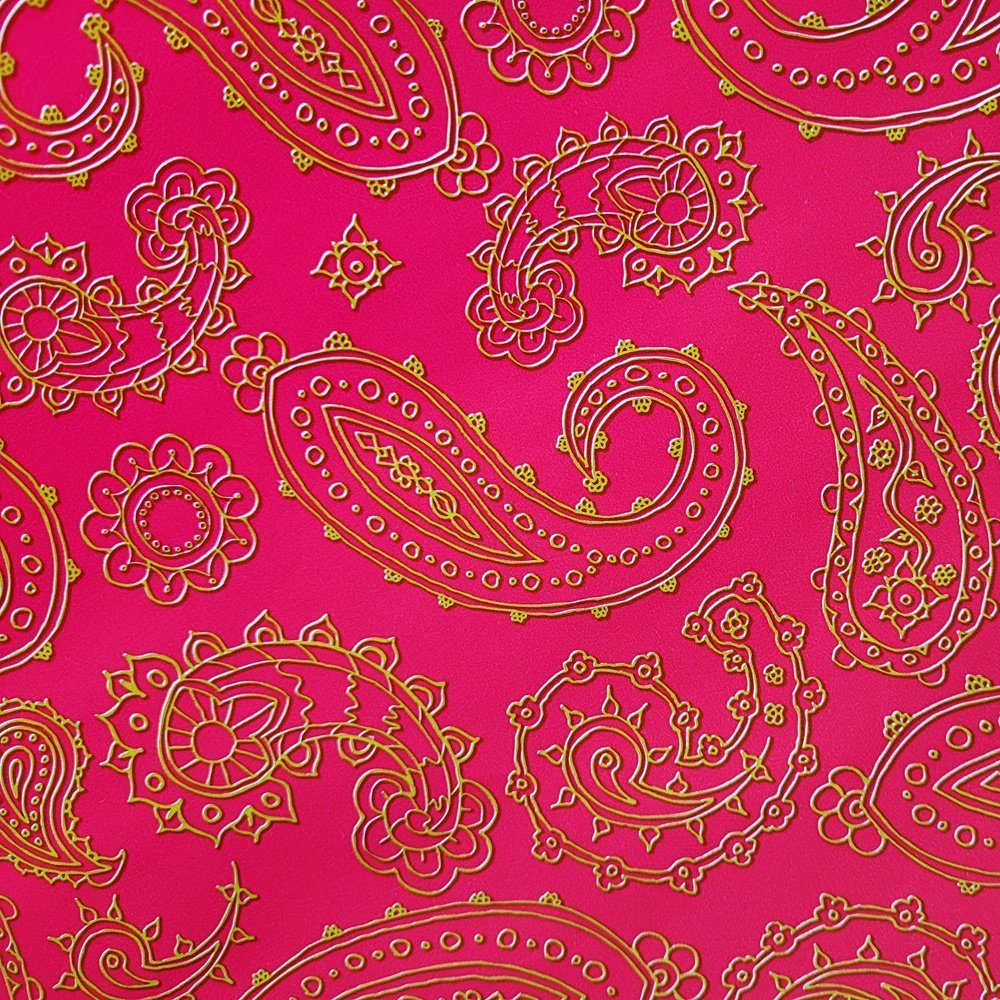 Papier różowy wzorki do pakowania 57cmx2m 2m281