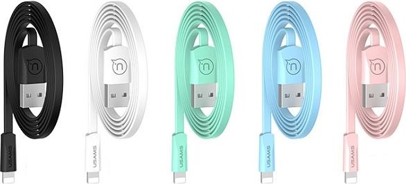 Kabel USB Usams USB-A - Lightning 1.2 m Biały (SJ199IP02)