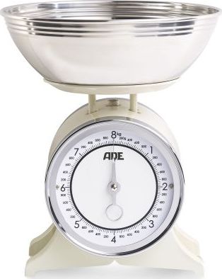Waga kuchenna ADE Anna z miską do 8 kg, 2,5 l, śred. 24,5 x 28,5 cm, beżowa