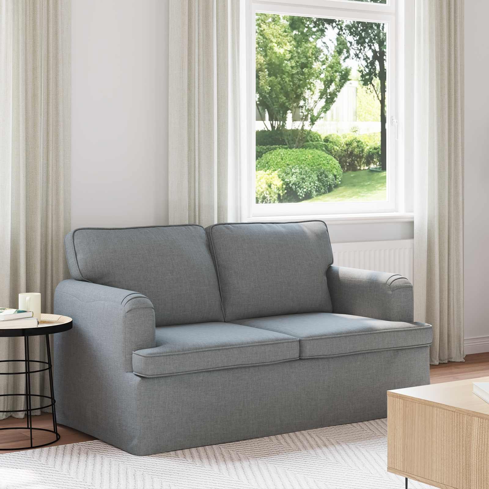 vidaXL Sofa Jasnoszary 142 x 80 x 85 cm Metal