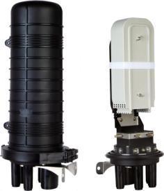 Alantec Mufa światłowodowa pionowa do 72 spawów KOMPLETNA (w pełni wyposażona tacki spawów, oslonki spawów, elementy montażowe, oslonki termokurczliwe