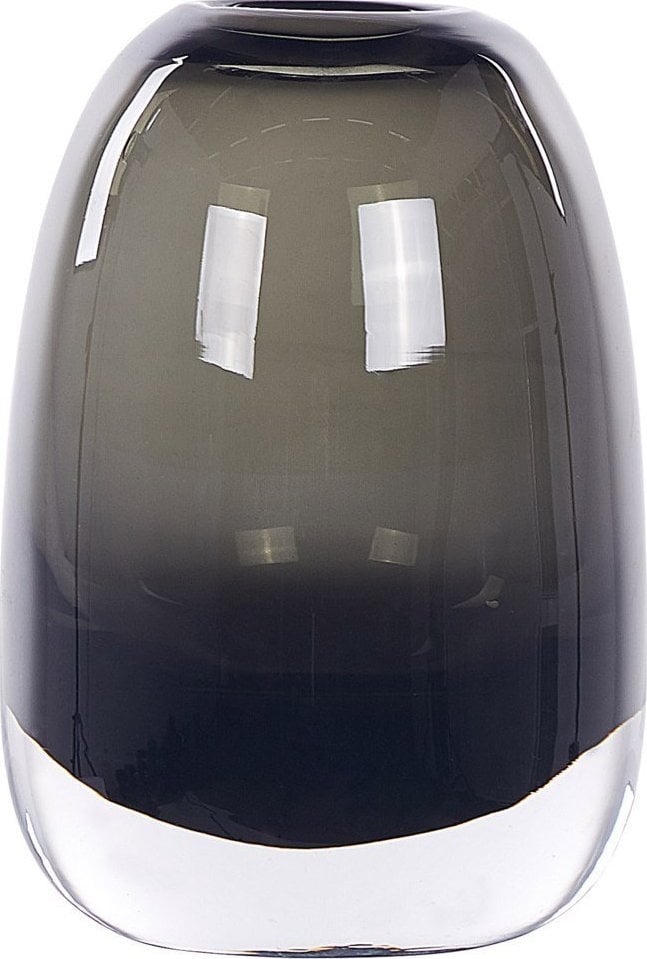 Ramka Beliani Wazon na kwiaty szklany 18 cm szary FYSKA!