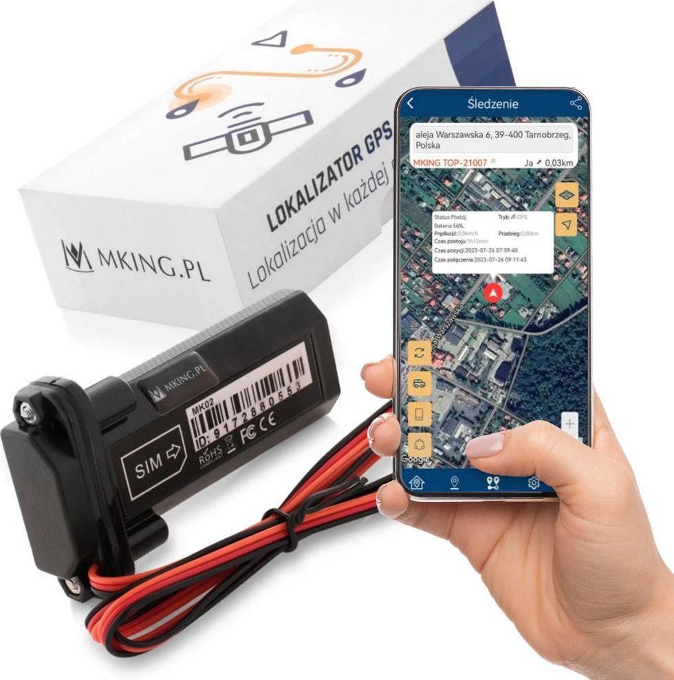 Lokalizator GPS Mking MK02 Śledzenie Pojazdu Łodzi