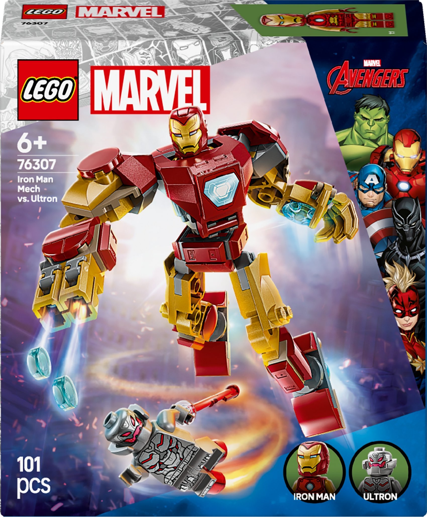 Marvel Mech Iron Mana kontra Ultron (76307)