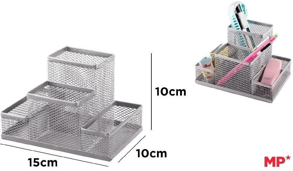 Organizer na biurko siatkowy 15,5x10cm czarny