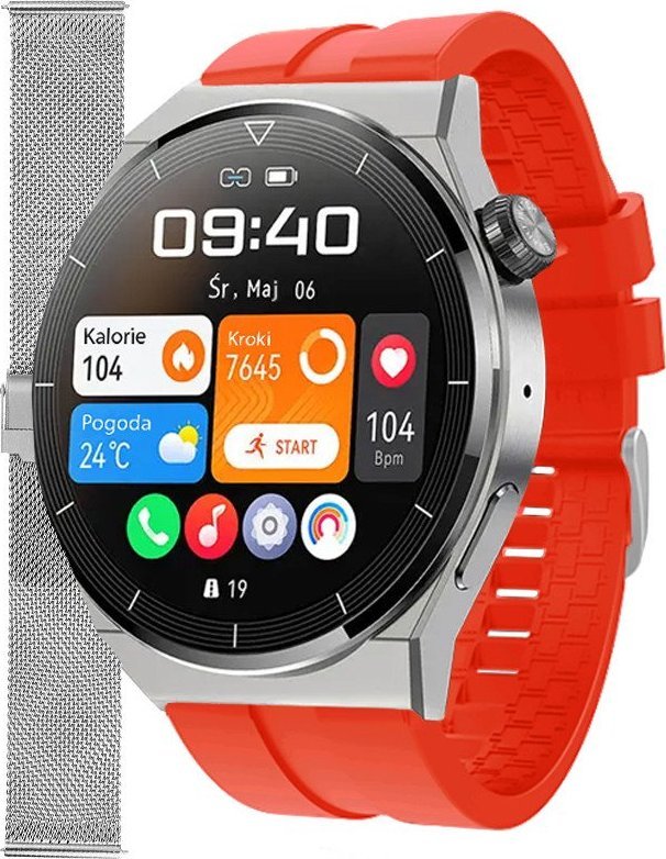 Smartwatch Enter SAT.111.535.1411-SET Czerwony